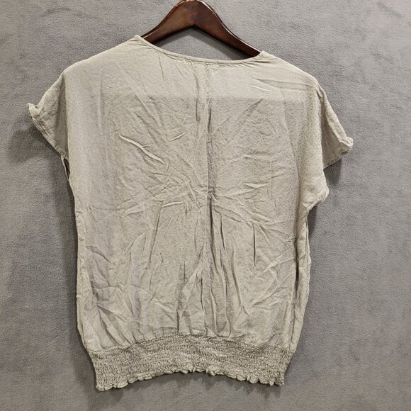 Farmers Market by One World Lace Top Womens Size Medium‎ V Neck Boho Peasant - Picture 2 of 5